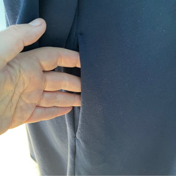 Lane Bryant navy blue jersey knit dress tunic pockets size 14 16 - Picture 5 of 9